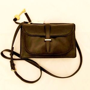 Fossil Ryder Small Crossbody Bag Black Leather